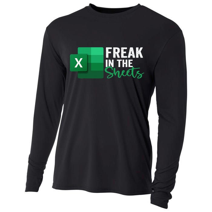 Freak In The Sheets Accountant Funny Spreadsheet Excel Cooling Performance Long Sleeve Crew