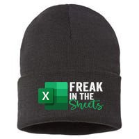 Freak In The Sheets Accountant Funny Spreadsheet Excel Sustainable Knit Beanie