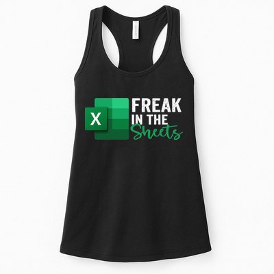 Freak In The Sheets Accountant Funny Spreadsheet Excel Womens Tank Top