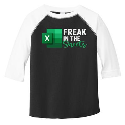 Freak In The Sheets Accountant Funny Spreadsheet Excel Toddler Fine Jersey T-Shirt