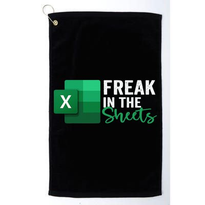 Freak In The Sheets Accountant Funny Spreadsheet Excel Golf Towel