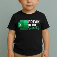 Freak In The Sheets Accountant Funny Spreadsheet Excel Toddler T-Shirt