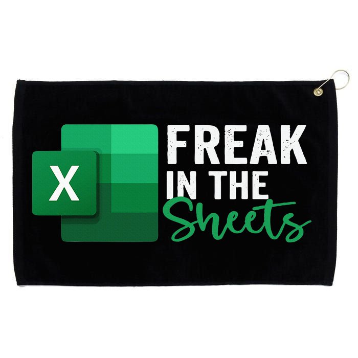Freak In The Sheets Accountant Funny Spreadsheet Excel Grommeted Golf Towel