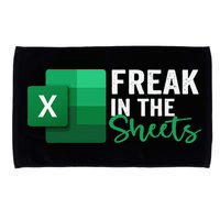 Freak In The Sheets Accountant Funny Spreadsheet Excel Microfiber Hand Towel