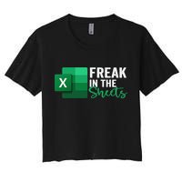 Freak In The Sheets Accountant Funny Spreadsheet Excel Crop Top