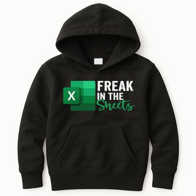 Freak In The Sheets Accountant Funny Spreadsheet Excel Kids Hoodie