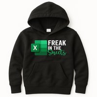 Freak In The Sheets Accountant Funny Spreadsheet Excel Kids Hoodie