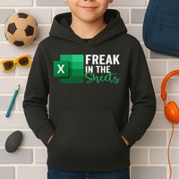 Freak In The Sheets Accountant Funny Spreadsheet Excel Kids Hoodie
