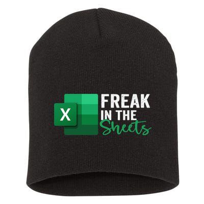 Freak In The Sheets Accountant Funny Spreadsheet Excel Short Acrylic Beanie
