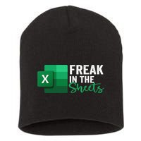 Freak In The Sheets Accountant Funny Spreadsheet Excel Short Acrylic Beanie