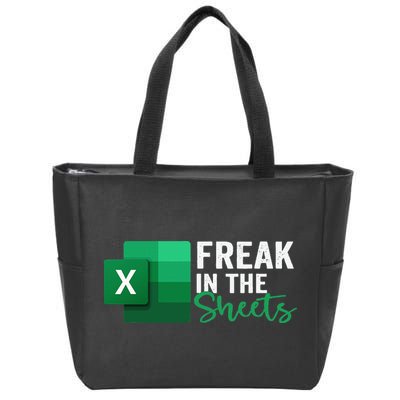 Freak In The Sheets Accountant Funny Spreadsheet Excel Zip Tote Bag