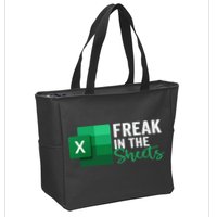 Freak In The Sheets Accountant Funny Spreadsheet Excel Zip Tote Bag