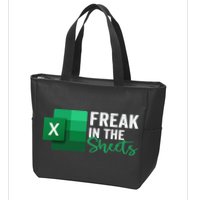 Freak In The Sheets Accountant Funny Spreadsheet Excel Zip Tote Bag