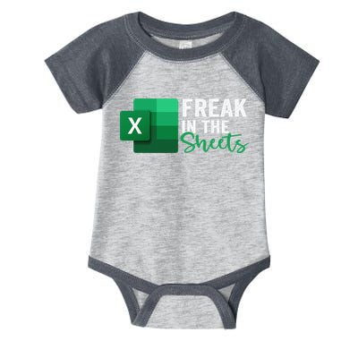 Freak In The Sheets Accountant Funny Spreadsheet Excel Infant Baby Jersey Bodysuit