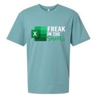 Freak In The Sheets Accountant Funny Spreadsheet Excel Sueded Cloud Jersey T-Shirt