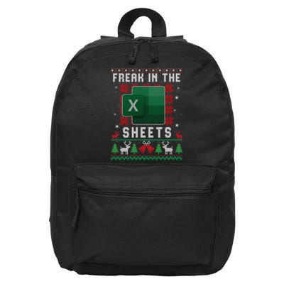Freak In The Sheets Excel Ugly Christmas Sweater 16 in Basic Backpack
