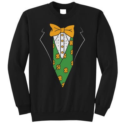 Funny Irish Tuxedo Costume St Patricks Day Gift Irish lover Sweatshirt