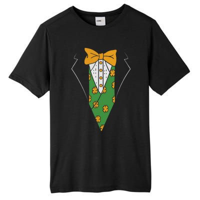 Funny Irish Tuxedo Costume St Patricks Day Gift Irish lover Tall Fusion ChromaSoft Performance T-Shirt