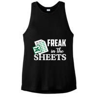 Freak In The Excel Sheets Funny Accountant Spreadsheet Ladies PosiCharge Tri-Blend Wicking Tank
