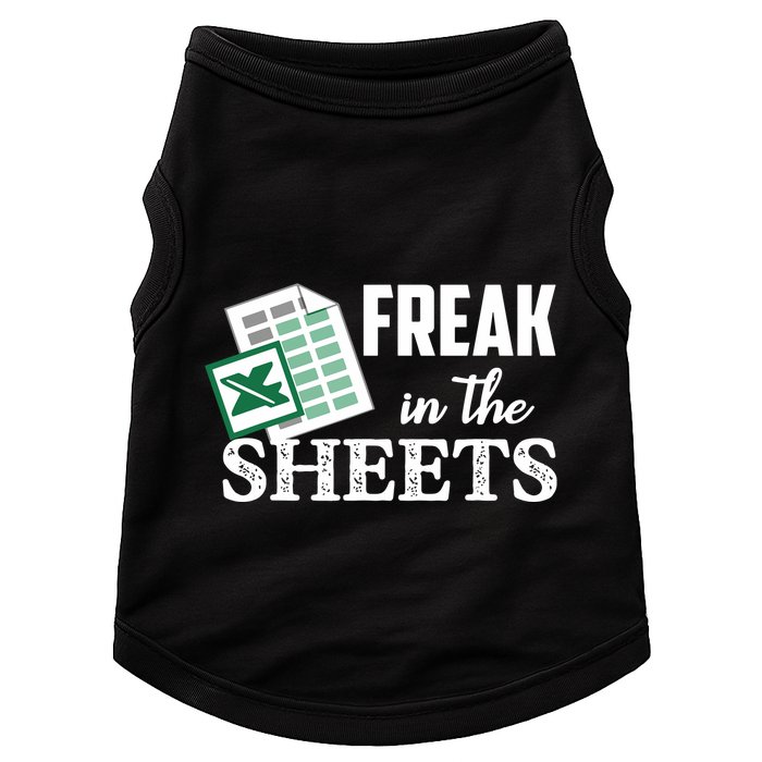 Freak In The Excel Sheets Funny Accountant Spreadsheet Doggie Tank
