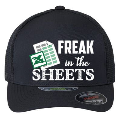 Freak In The Excel Sheets Funny Accountant Spreadsheet Flexfit Unipanel Trucker Cap