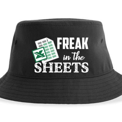 Freak In The Excel Sheets Funny Accountant Spreadsheet Sustainable Bucket Hat