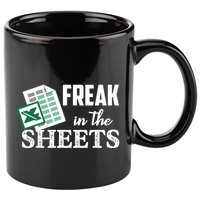 Freak In The Excel Sheets Funny Accountant Spreadsheet 11oz C Handle Ceramic Mug