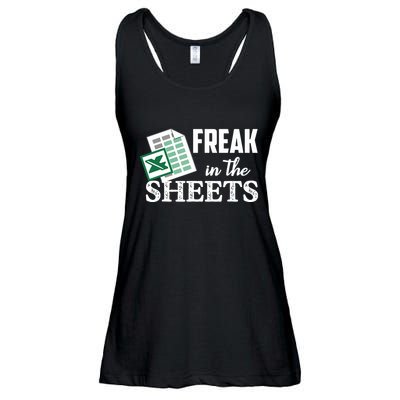 Freak In The Excel Sheets Funny Accountant Spreadsheet Ladies Essential Flowy Tank