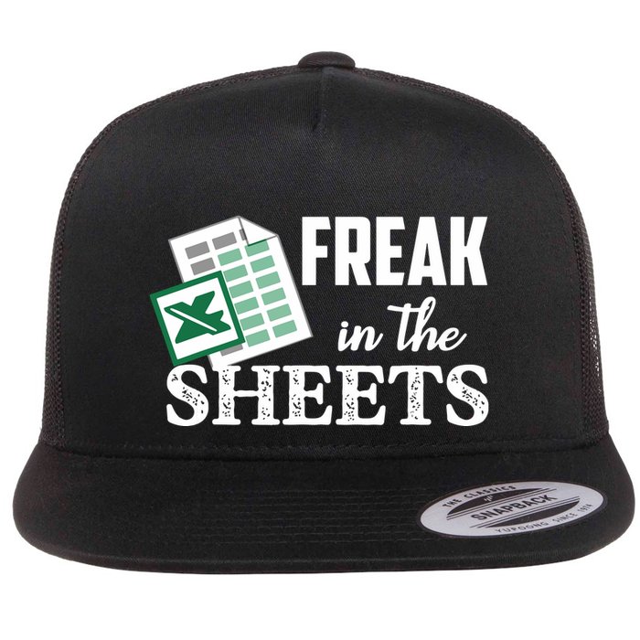Freak In The Excel Sheets Funny Accountant Spreadsheet Flatbill Hat