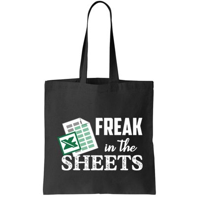 Freak In The Excel Sheets Funny Accountant Spreadsheet Bag