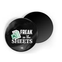 Freak In The Excel Sheets Funny Accountant Spreadsheet Magnet