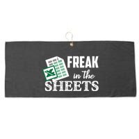 Freak In The Excel Sheets Funny Accountant Spreadsheet Large Microfiber Waffle Golf Towel