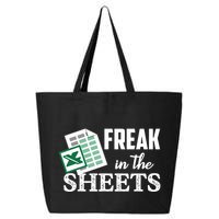 Freak In The Excel Sheets Funny Accountant Spreadsheet 25L Jumbo Tote