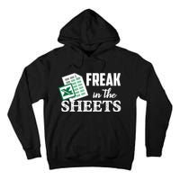 Freak In The Excel Sheets Funny Accountant Spreadsheet Tall Hoodie
