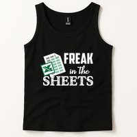 Freak In The Excel Sheets Funny Accountant Spreadsheet Tank Top
