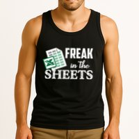 Freak In The Excel Sheets Funny Accountant Spreadsheet Tank Top