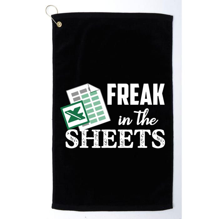 Freak In The Excel Sheets Funny Accountant Spreadsheet Golf Towel