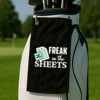 Freak In The Excel Sheets Funny Accountant Spreadsheet Golf Towel