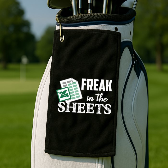 Freak In The Excel Sheets Funny Accountant Spreadsheet Golf Towel