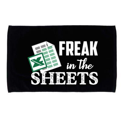 Freak In The Excel Sheets Funny Accountant Spreadsheet Microfiber Hand Towel