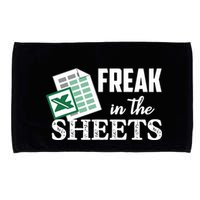 Freak In The Excel Sheets Funny Accountant Spreadsheet Microfiber Hand Towel