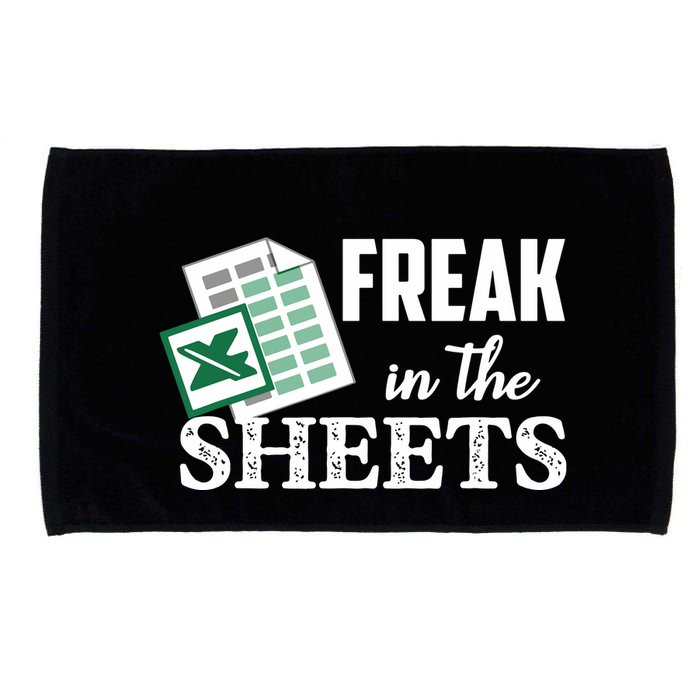 Freak In The Excel Sheets Funny Accountant Spreadsheet Microfiber Hand Towel