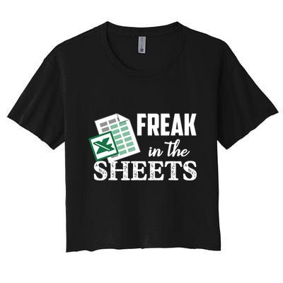 Freak In The Excel Sheets Funny Accountant Spreadsheet Crop Top