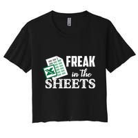 Freak In The Excel Sheets Funny Accountant Spreadsheet Crop Top