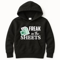 Freak In The Excel Sheets Funny Accountant Spreadsheet Kids Hoodie