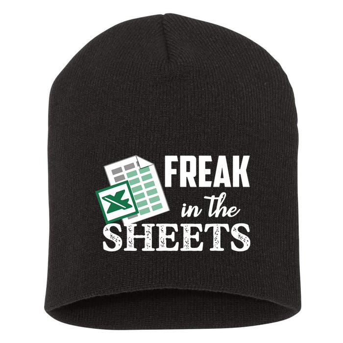 Freak In The Excel Sheets Funny Accountant Spreadsheet Short Acrylic Beanie