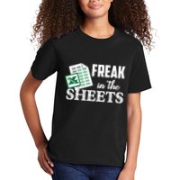 Freak In The Excel Sheets Funny Accountant Spreadsheet Kids T-Shirt
