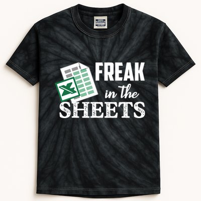 Freak In The Excel Sheets Funny Accountant Spreadsheet Kids Tie-Dye T-Shirt