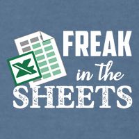 Freak In The Excel Sheets Funny Accountant Spreadsheet Garment-Dyed Sweatshirt