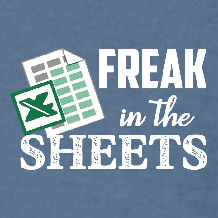 Freak In The Excel Sheets Funny Accountant Spreadsheet Garment-Dyed Sweatshirt